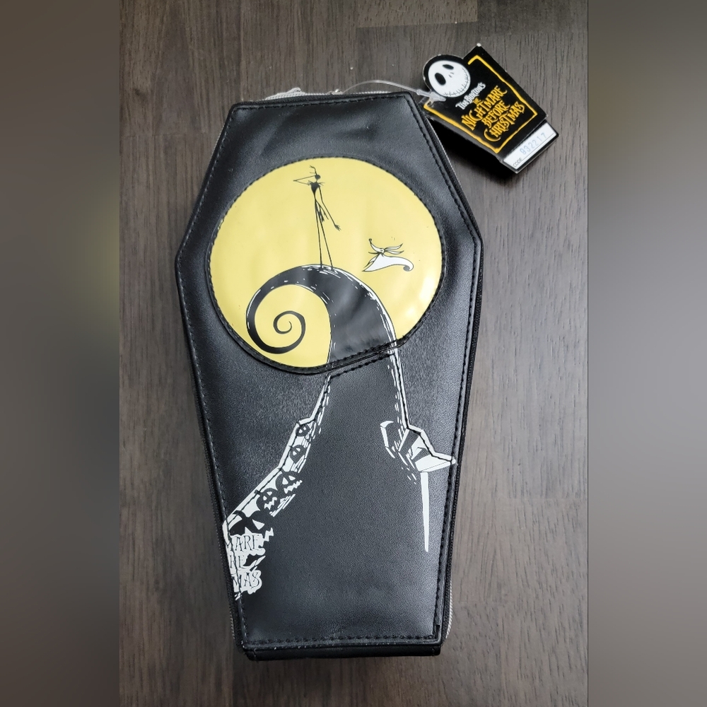 Vintage The Nightmare Before Christmas - Very Rare Jack Skellington Coffin Purse